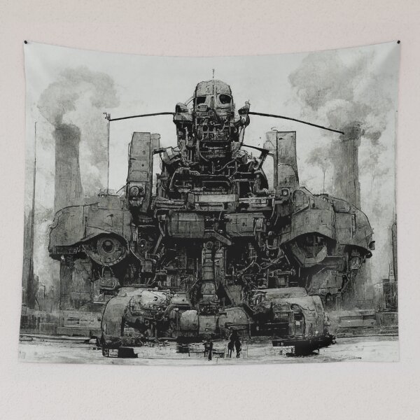 Item preview, Drilling Huge Machine of the Great World War with Steam Engines at the Level of Progress of the 21st Century designed and sold by SingularityGeek.