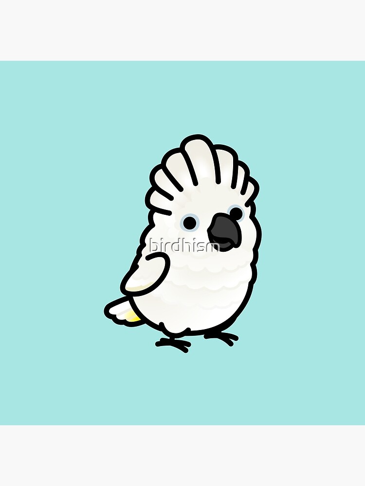 Thumbnail 4 of 4, Pillow, Chubby Umbrella Cockatoo designed and sold by birdhism.