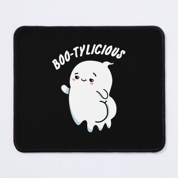 Item preview, Bootylicious Funny Halloween Ghost Puns (Dark BG) designed and sold by punnybone.