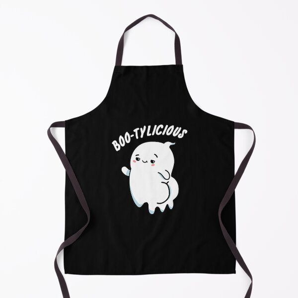 Item preview, Bootylicious Funny Halloween Ghost Puns (Dark BG) designed and sold by punnybone.