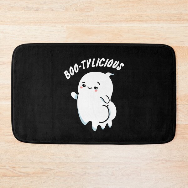 Item preview, Bootylicious Funny Halloween Ghost Puns (Dark BG) designed and sold by punnybone.