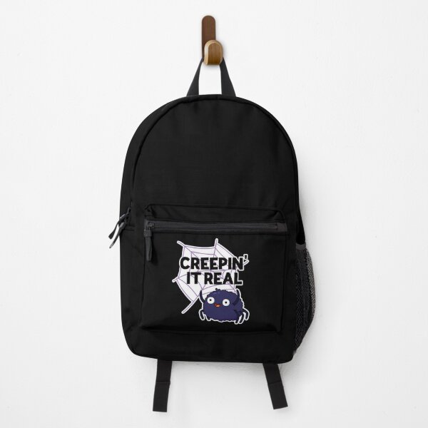 Item preview, Creeping It Real Funny Halloween Spider Puns (Dark BG) designed and sold by punnybone.
