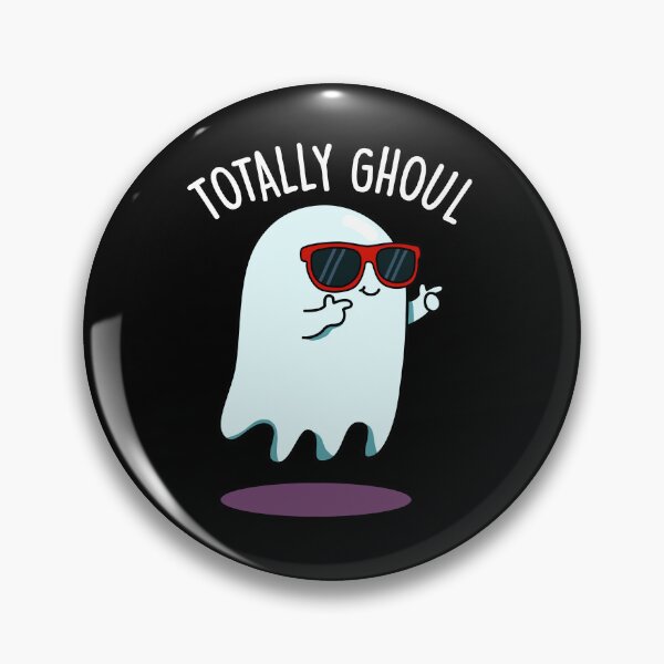 Item preview, Totally Ghoul Funny Halloween Ghost Puns (Dark BG) designed and sold by punnybone.