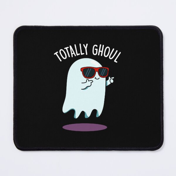 Item preview, Totally Ghoul Funny Halloween Ghost Puns (Dark BG) designed and sold by punnybone.