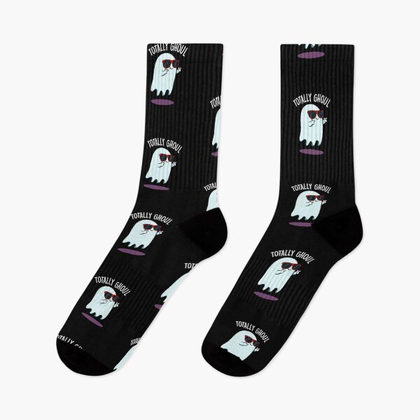 Item preview, Totally Ghoul Funny Halloween Ghost Puns (Dark BG) designed and sold by punnybone.