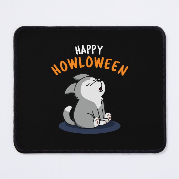 Item preview, Happy Howloween Funny Puppy Dog Puns (Dark BG) designed and sold by punnybone.