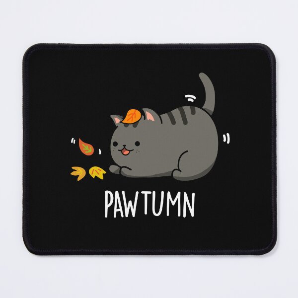 Item preview, Pawtumn Funny Autumn Cat Puns (Dark BG) designed and sold by punnybone.