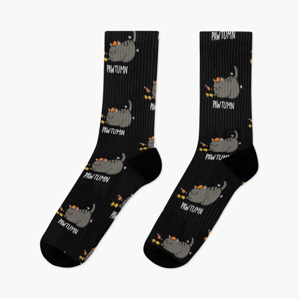 Item preview, Pawtumn Funny Autumn Cat Puns (Dark BG) designed and sold by punnybone.