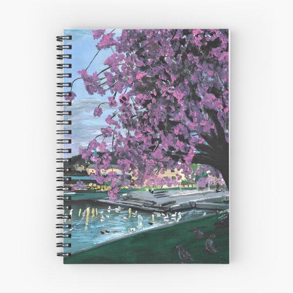 Item preview, Festplass Swans and Cherry Flowers designed and sold by Rina Arling.