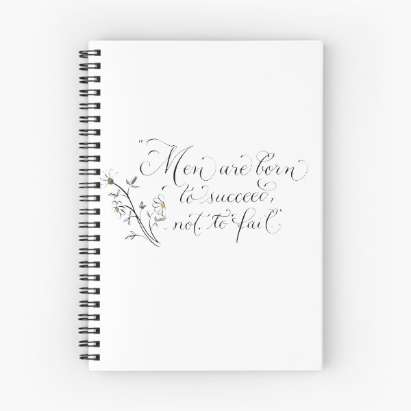 Item preview, Born to succeed handwritten Thoreau quote designed and sold by Melissa Renee.