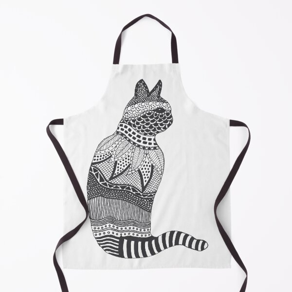Item preview, Black and White Decorated Cat designed and sold by Jan Palmer.