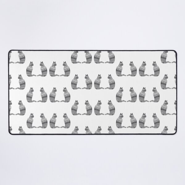 Item preview, Black and White Decorated Cat designed and sold by Jan Palmer.