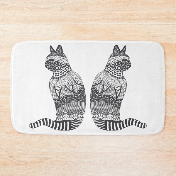 Item preview, Black and White Decorated Cat designed and sold by Jan Palmer.