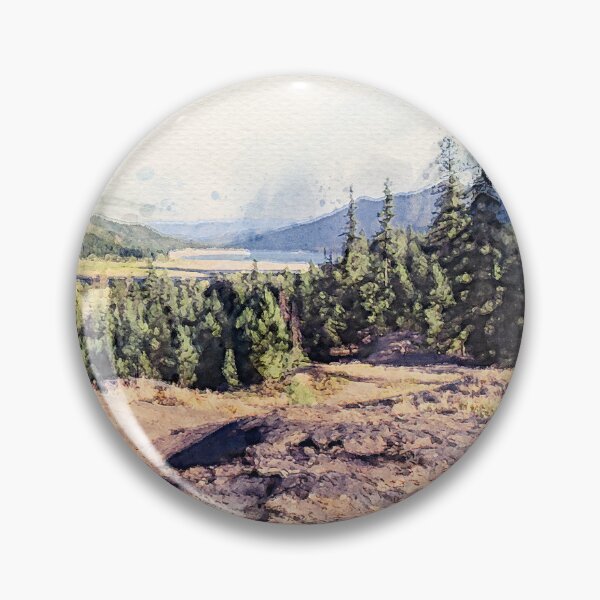 Item preview, Lake Cle Elum Watercolor Roslyn Northern Exposure designed and sold by SonnyBoyDesigns.