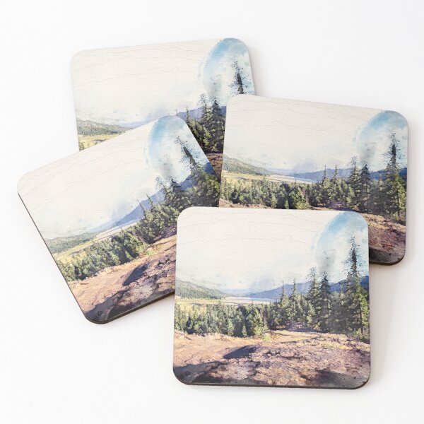 Item preview, Lake Cle Elum Watercolor Roslyn Northern Exposure designed and sold by SonnyBoyDesigns.