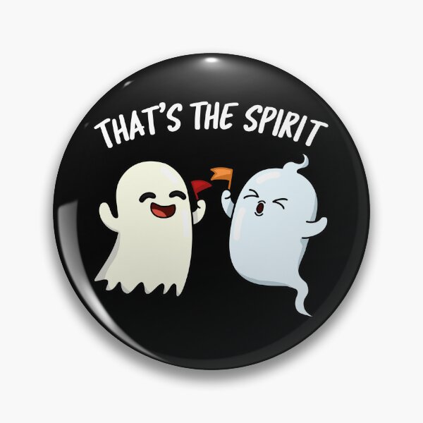 Item preview, That's The Spirit Funny Halloween Ghost Puns (Dark BG) designed and sold by punnybone.