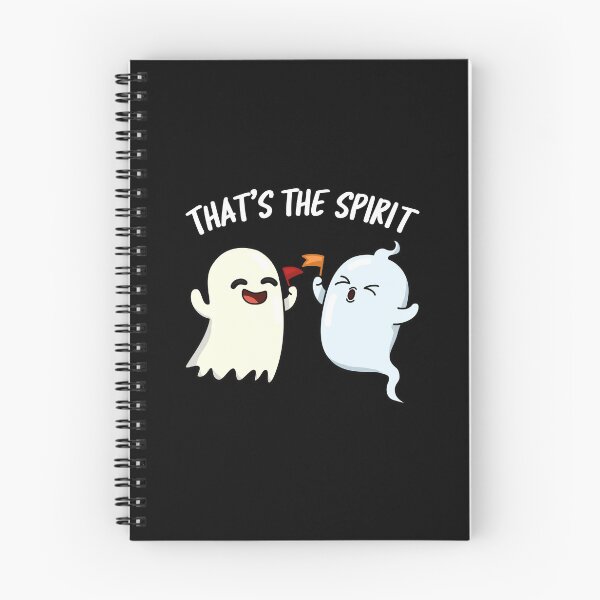 Item preview, That's The Spirit Funny Halloween Ghost Puns (Dark BG) designed and sold by punnybone.