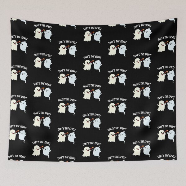 Item preview, That's The Spirit Funny Halloween Ghost Puns (Dark BG) designed and sold by punnybone.