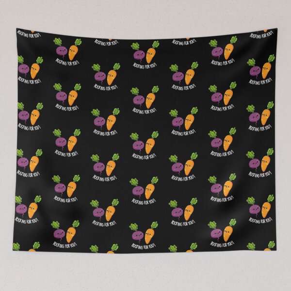 Item preview, Rooting For You Funny Veggie Puns (Dark BG) designed and sold by punnybone.