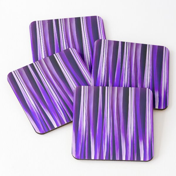Item preview, Uneven Artistic Vertical Stripes Purple Hues designed and sold by taiche.