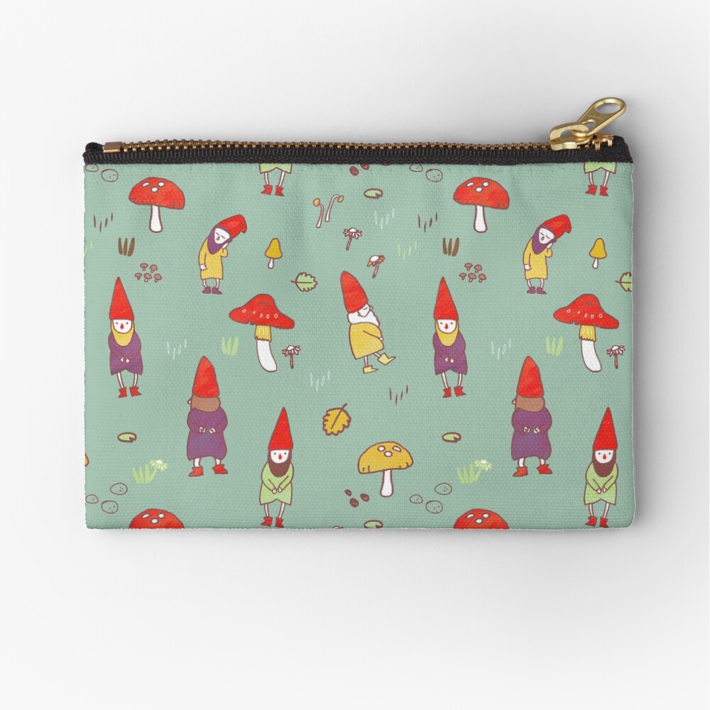 Gnome garden Zipper Pouch