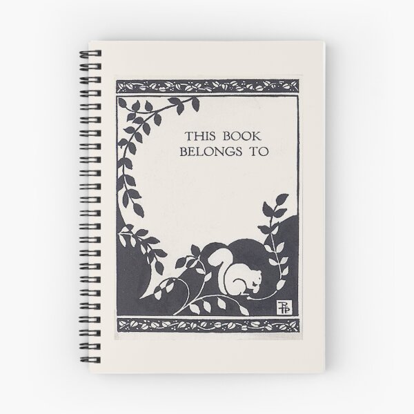 Item preview, Bookplate, Squirrel (order large stickers for functional bookplates) designed and sold by Angela Micheli Otwell.