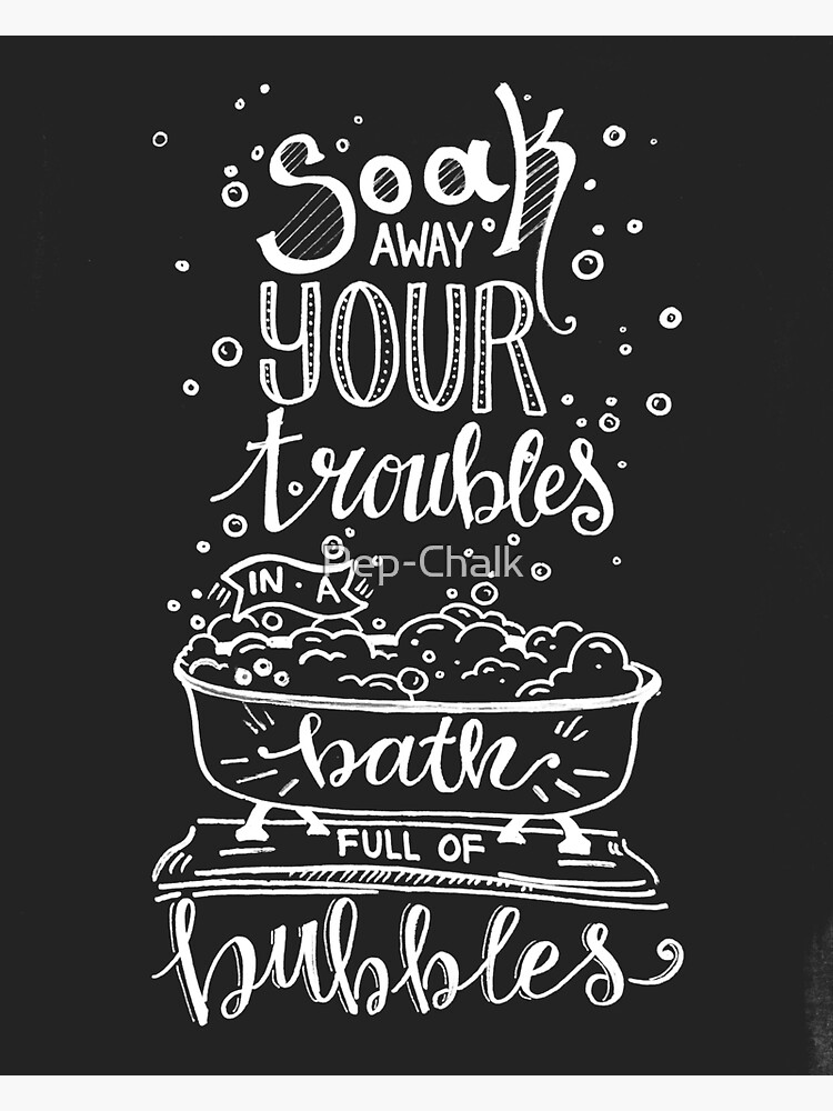 "Soak Up Your Troubles" Sticker for Sale by PepChalk Redbubble