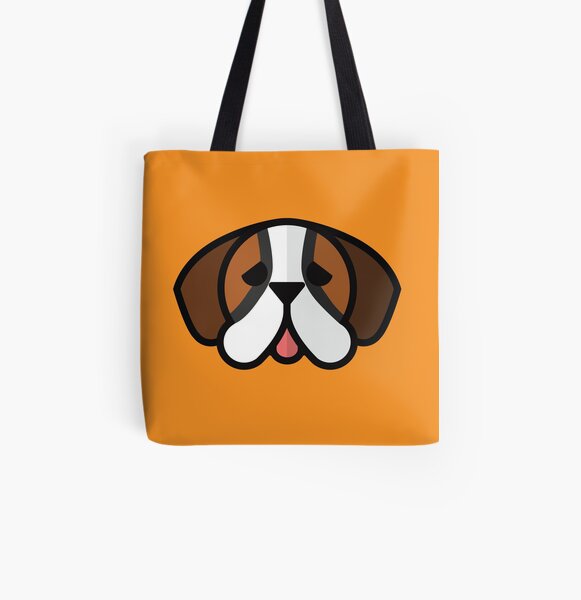 Saint Bernard All Over Print Tote Bag