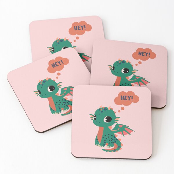 Item preview, Cute baby dragon saying hey! designed and sold by RIXXI HEY CO..
