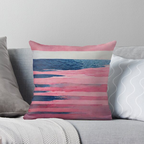 Item preview, Pink and Navy Mixed Media Stripes designed and sold by samjoule.