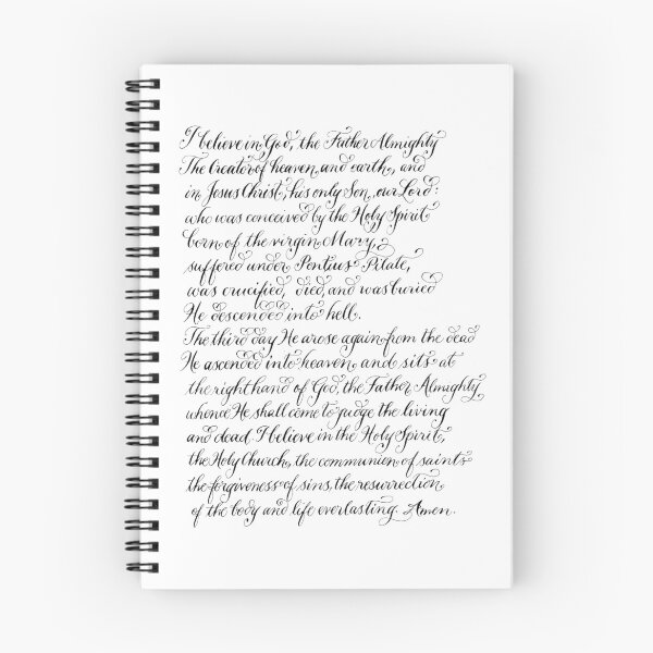 Item preview, The Apostle's Creed handwritten calligraphy designed and sold by Melissa Renee.