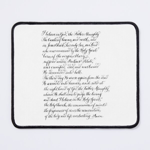 Item preview, The Apostle's Creed handwritten calligraphy designed and sold by Melissa Renee.