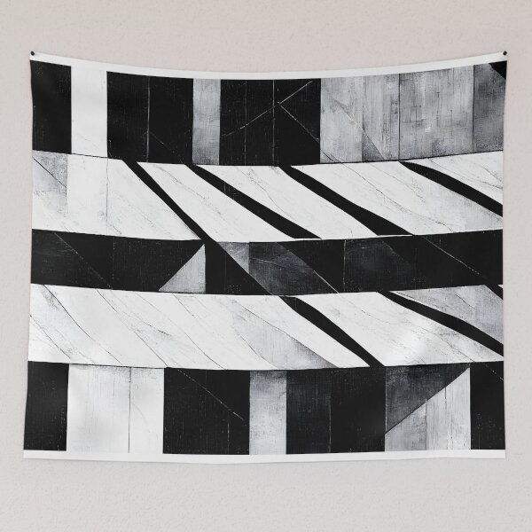 Item preview, Black and White Textured Grid  designed and sold by samjoule.