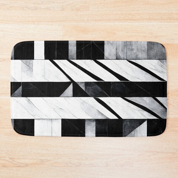 Item preview, Black and White Textured Grid  designed and sold by samjoule.