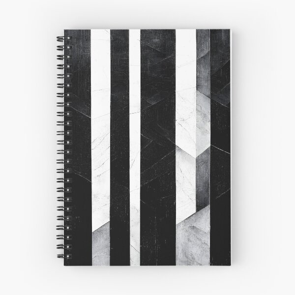 Item preview, Black and White Textured Vertical Stripes designed and sold by samjoule.