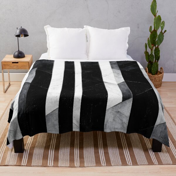 Item preview, Black and White Textured Vertical Stripes designed and sold by samjoule.
