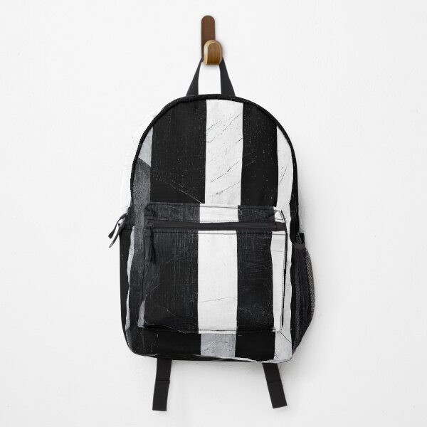 Item preview, Black and White Textured Vertical Stripes designed and sold by samjoule.