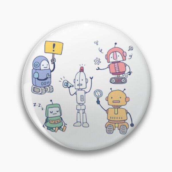 Item preview, robot kids funny robot technology retro robotics tee Gift for kids Stiker  designed and sold by hassbelo.