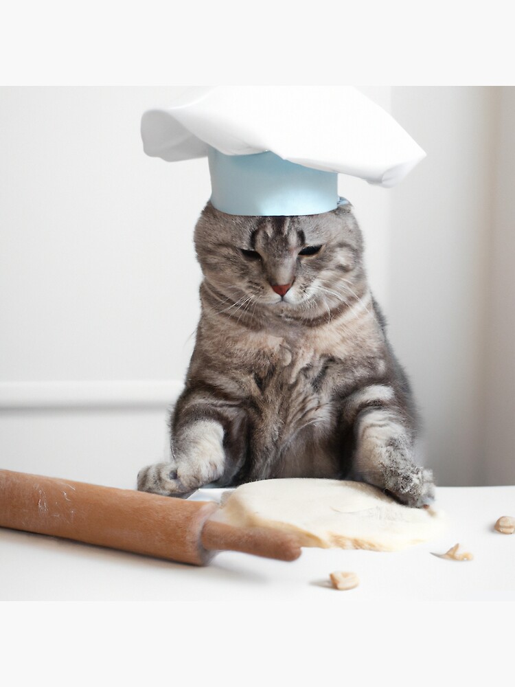 "Cute cat making biscuits" Sticker for Sale by iCrashOne Redbubble