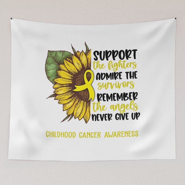Item preview, Childhood Cancer Awareness - Support the Fighters Admire the Survivors Remember the Angels Never Give Up designed and sold by whlrcheryl.