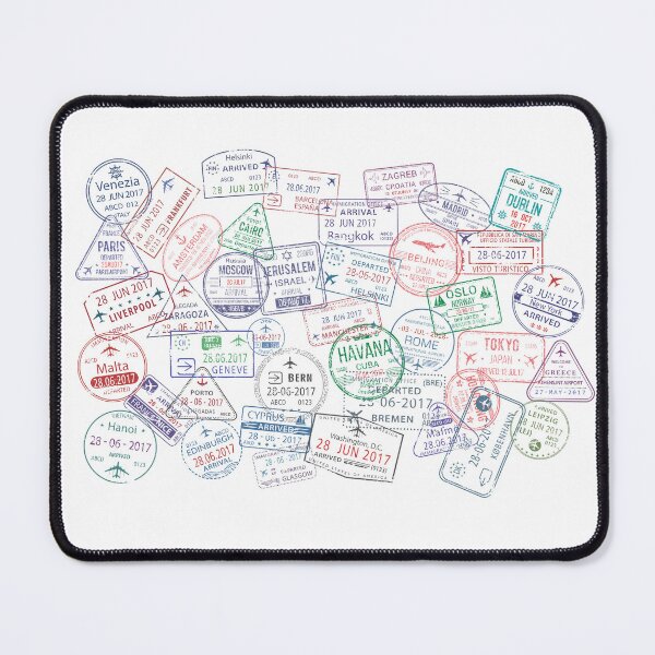 Item preview, Airports Stamps designed and sold by royumi.