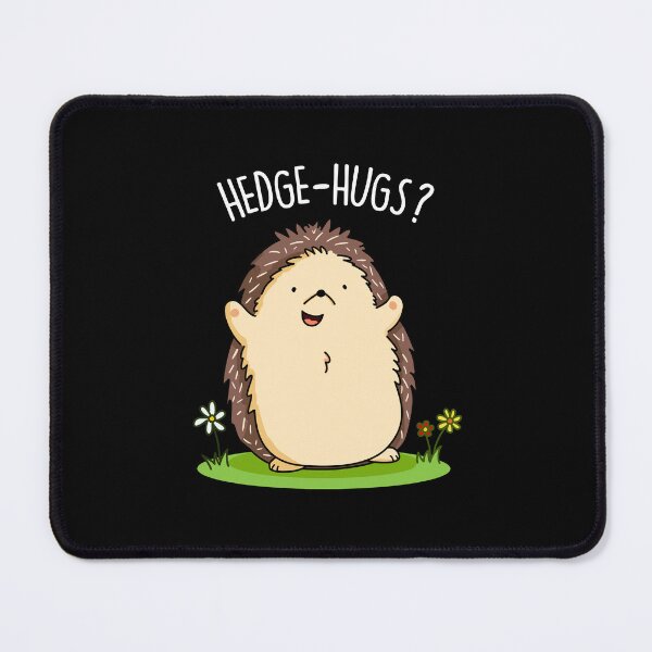 Item preview, Hedgehugs Funny Hedge Hog Puns (Dark BG) designed and sold by punnybone.