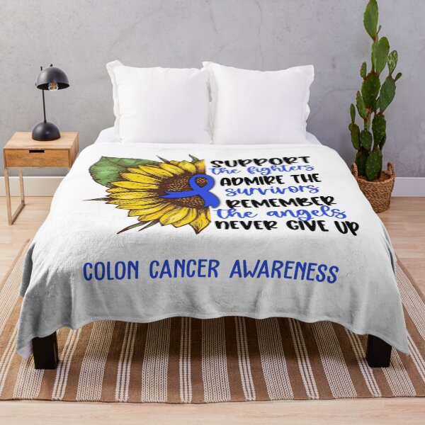 Item preview, Colon Cancer Awareness - Support the Fighters Admire the Survivors Remember the Angels Never Give Up designed and sold by whlrcheryl.