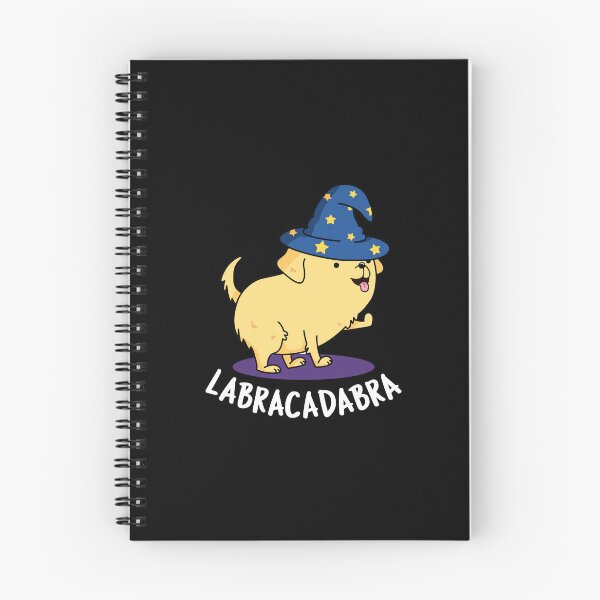 Item preview, Labra-cadabra Funny Labrador Dog Puns (Dark BG) designed and sold by punnybone.