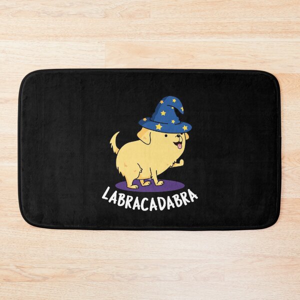 Item preview, Labra-cadabra Funny Labrador Dog Puns (Dark BG) designed and sold by punnybone.