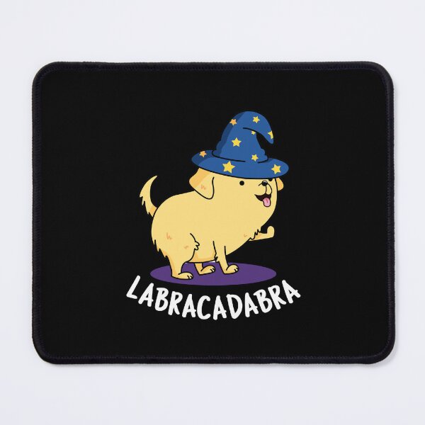Item preview, Labra-cadabra Funny Labrador Dog Puns (Dark BG) designed and sold by punnybone.