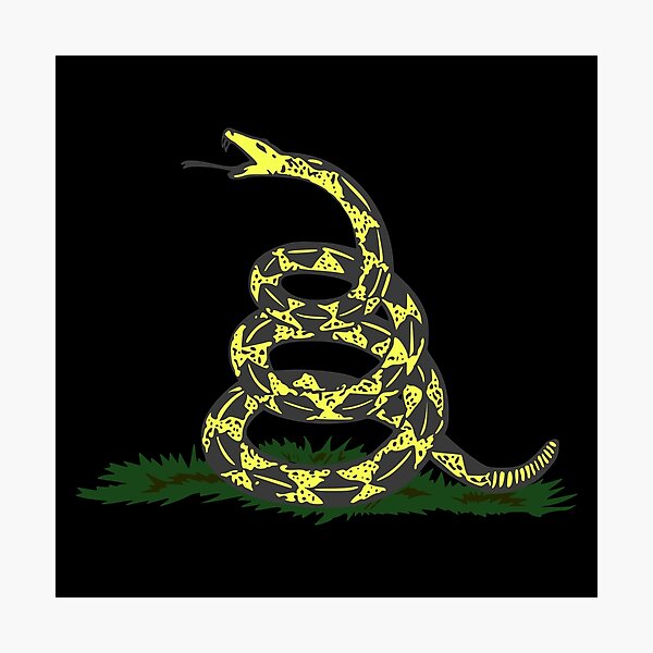 Item preview, Don't Tread On Me - Gadsden Flag Snake - Yellow designed and sold by v3services.
