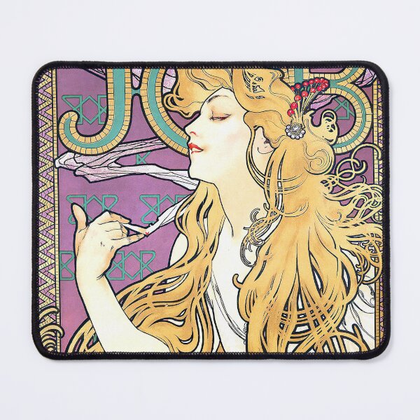 Item preview, Job Cigarettes smoking woman- Advertising Vintage Art Nouveau by Alphonse Mucha designed and sold by TeeARTHY.