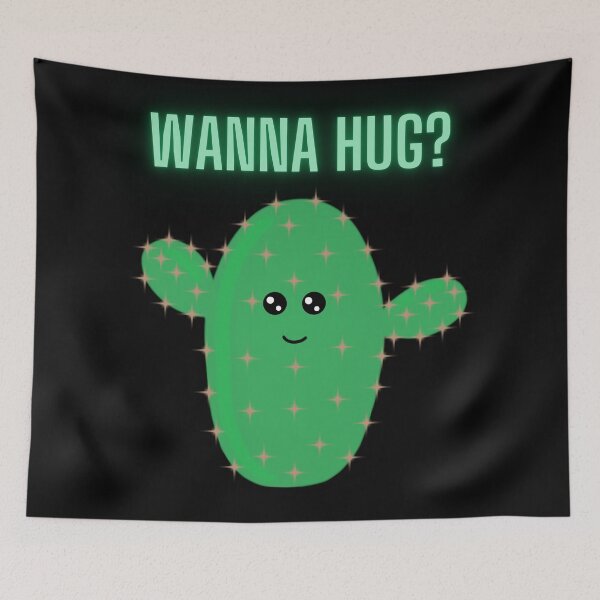 Item preview, Wanna Hug? Cactus. designed and sold by Bumpulous.