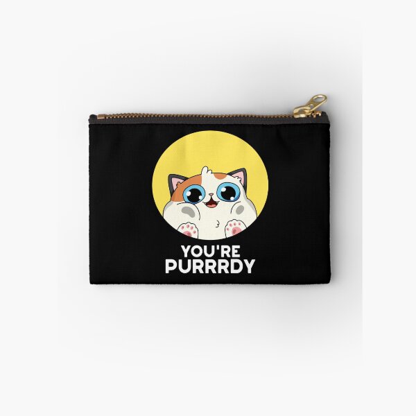 Item preview, You're Purrrdy Funny Cat Puns (Dark BG) designed and sold by punnybone.